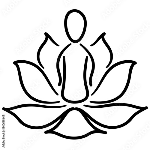 Mental health awareness doodle art icon. line art element illustration concept.