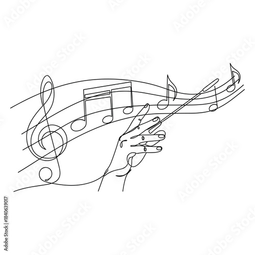 music notes background