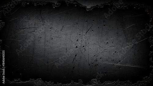 Dark Scratched Metal Texture With Jagged Edges grunge