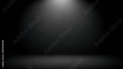 Dark Studio Background With Spotlight black grey