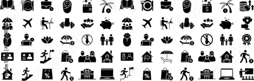 Collection of vintage woodcut illustrations depicting people objects and simple scenes