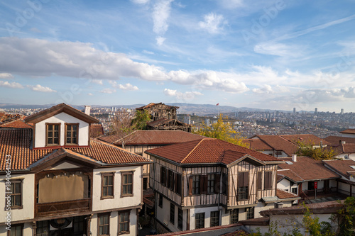 Environmental photographs taken from Ankara, the capital of Türkiye, and its castle, showing the silhouettes of buildings and Anıtkabir (Mausoleum of Atatürk) against the backdrop of sunset.