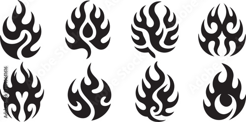 Tribal tattoo designs collection vector illustration