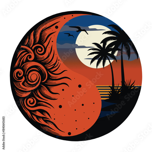 Summer vibes  t shirt design vector template,

