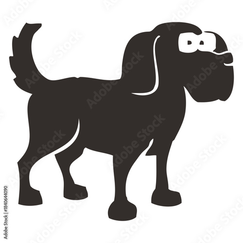 Funny dog illustration