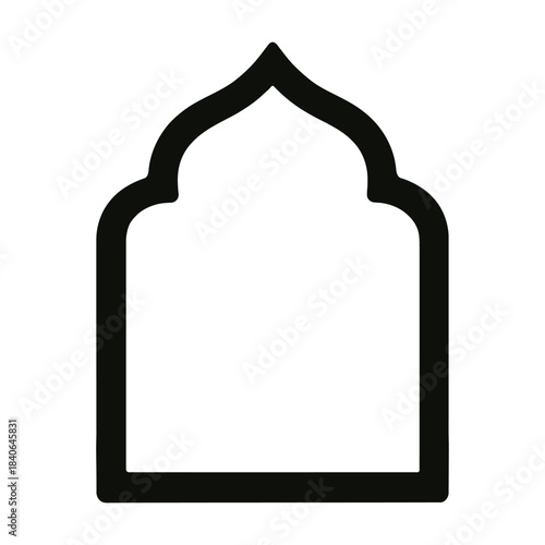 A collection of islamic cultural symbols and religious motifs rendered as versatile graphic icons for diverse design applications