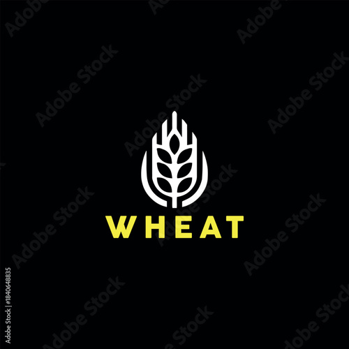 wheat logo design vector format
