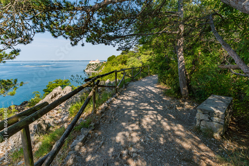 Solitude by the Sea along the Sentiero Rilke trail on the Gulf of Trieste in Italy