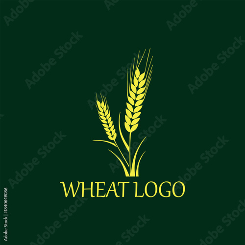 wheat logo design vector format
