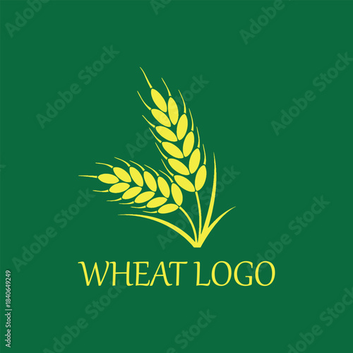 wheat logo design vector format