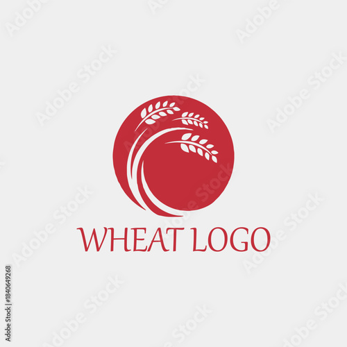 wheat logo design vector format