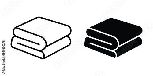 Blanket icon Design vector Illustrations. blanket filled and line icon  for web, mobile and infographics.