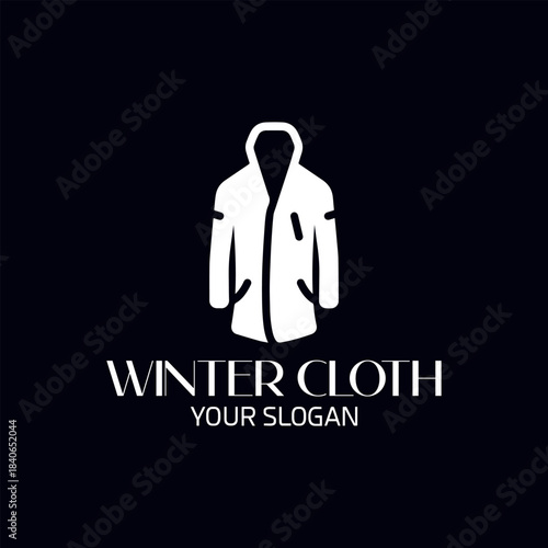 winter clothing logo design vector