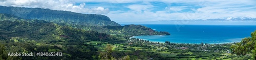 Fotografie Hanalei Bay Area on Kauai, HI