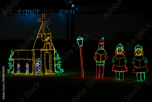 Colorful Holiday Lights in December