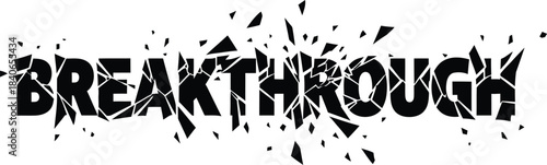 Breakthrough Grunge Vector Typography With Cracked Effect