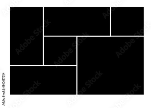A black brick wall pattern with white grout lines on isolated