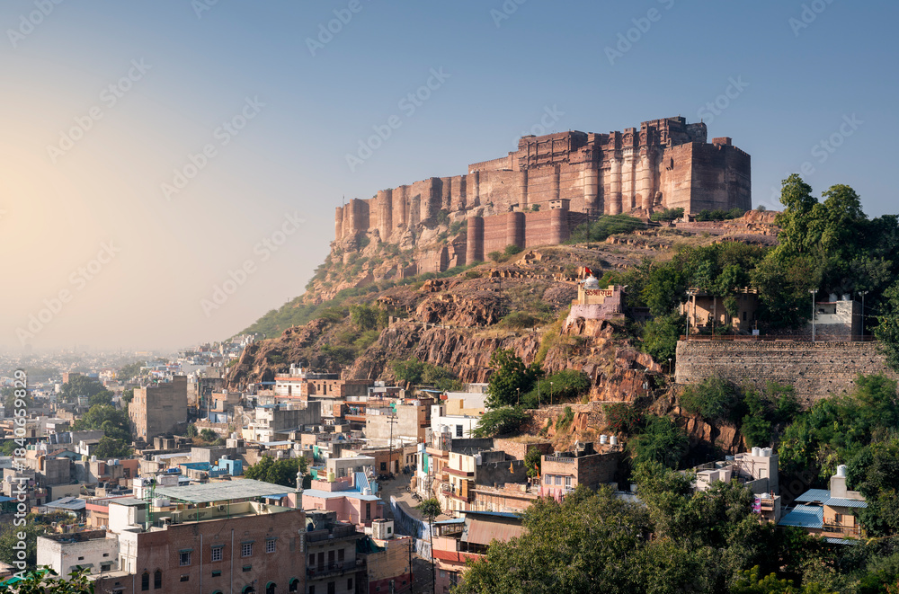 Obraz premium Jodhpur fort at sunset