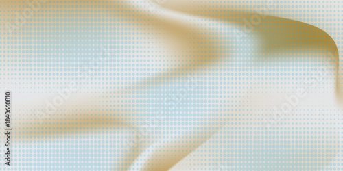 Close-up texture of natural gold silk. Light Golden fabric smooth texture surface background art