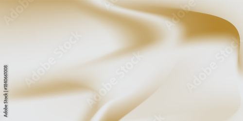 Close-up texture of natural gold silk. Light Golden fabric smooth texture surface background art