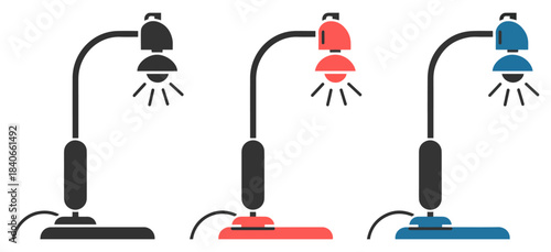 modern streetlight vector set illustration
