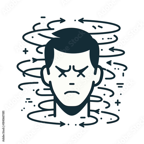  Second Failure – Frustration Stickman Figures Vector Design