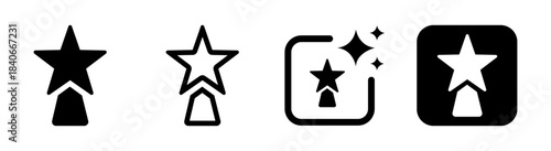 Christmas comet icon with shining star in the night sky celebrating the birth of Jesus in a spiritual vector illustration on transparent background