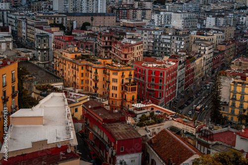 Fototapeta Naklejka Na Ścianę i Meble -  Aerial view of Naples, Italy