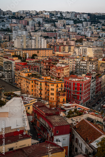 Aerial view of Naples, Italy