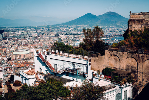 Aerial view of Naples, Italy