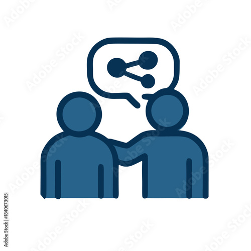 Icon for social connection against loneliness