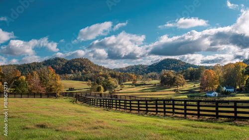 Kentucky Farm Land in Autumn