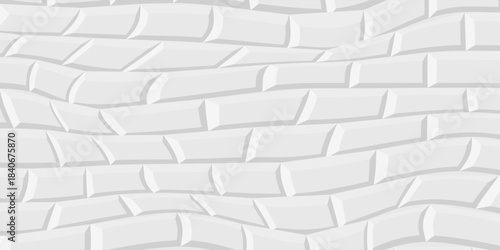 Modern brick wall. 3D rendering.