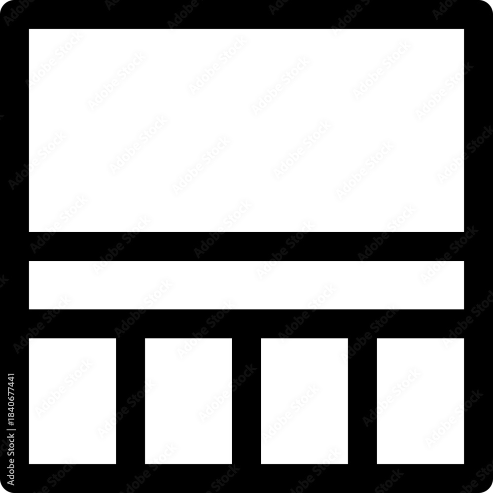 Obraz premium Balcony icon - terrace outdoor apartment outline