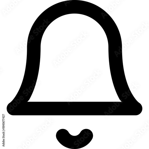 Bell icon - notification alert alarm outline