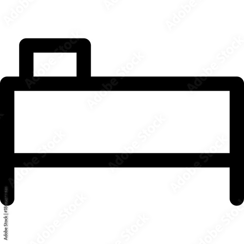 Bed icon - sleep bedroom rest outline