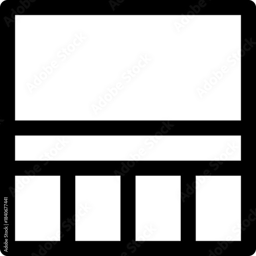 Balcony icon - terrace outdoor apartment outline