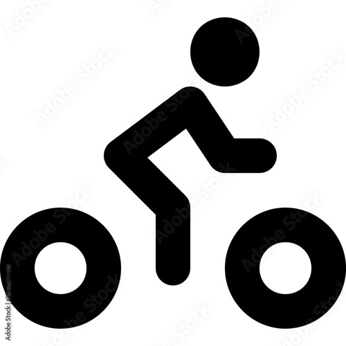 Bike icon - bicycle cycling transport outline