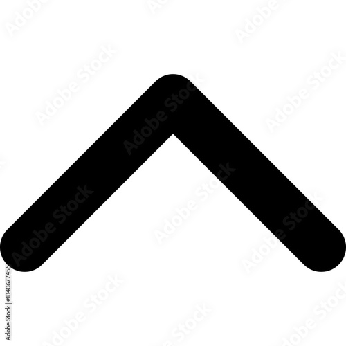 Chevron up icon - collapse arrow less outline