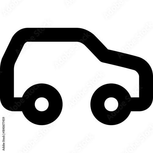 Car icon - vehicle automobile transport outline
