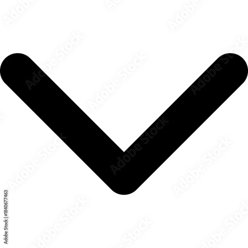 Chevron down icon - expand dropdown arrow outline