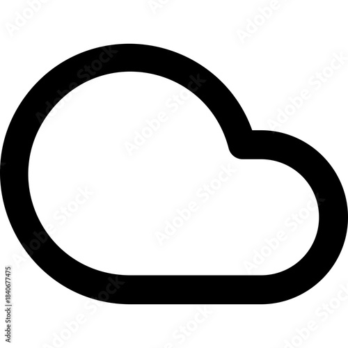 Cloud icon - storage server online outline