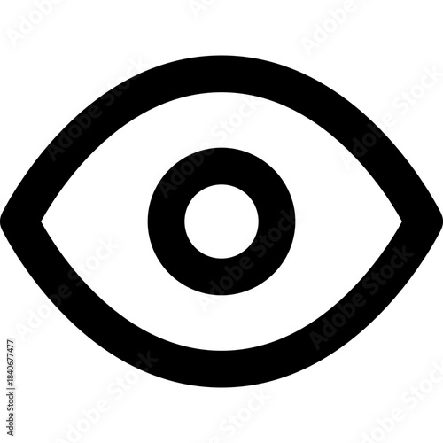 Eye icon - view visible watch outline