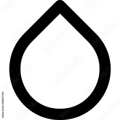 Droplet icon - water liquid rain outline