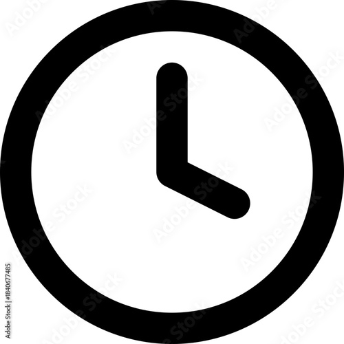 Clock icon - time watch hour outline