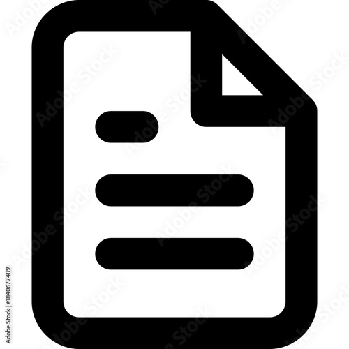File icon - document paper page outline