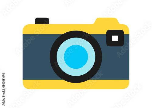 Photo camera vector icon isolated
