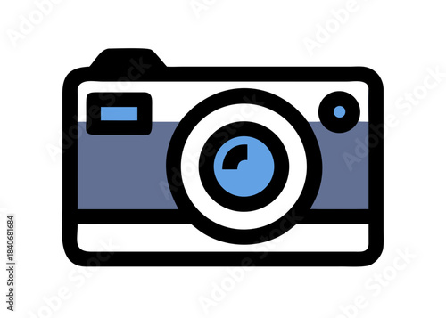 Photo camera vector icon isolated
