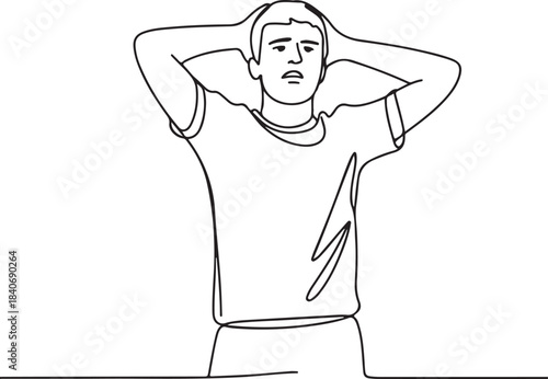 Continuous line illustration of fingers tapping a ball for a controlled tip