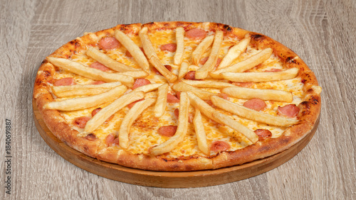 Konstfotografi Delicious pizza isolated
